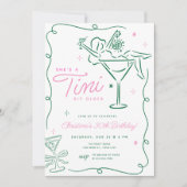 ティニビットオールドマお洒落ルティニ誕生日 招待状 (正面)