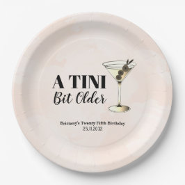ティニビットオールドマルティニカクテル誕生日 ペーパープレート