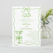 ティニビットハンドドロッドダーティマルティニ婚約パーティ 招待状 (スタンド正面)