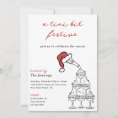 ティニビットフェスティバルマルチニクリスマスカクテルパーティー 招待状 (正面)