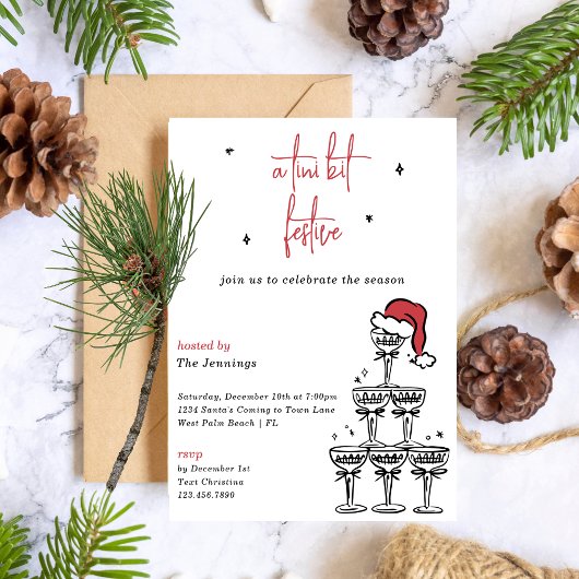 ティニビットフェスティバルマルチニクリスマスカクテルパーティー 招待状