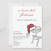 ティニビットフェスティバルマルチニクリスマスカクテルパーティー 招待状 (正面)