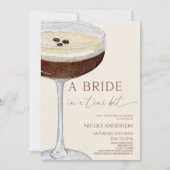 ティニビットマルティーニブライダルシャワーの花嫁 招待状 (正面)