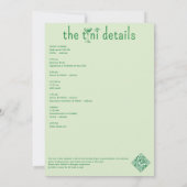 ティニビットマ婚約したルティニバチェロレッテバッハ週末 招待状 (裏面)