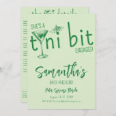 ティニビットマ婚約したルティニバチェロレッテバッハ週末 招待状 (正面/裏面)