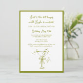 ティニビットロングダーティマルティニオリーブブライダルシャワー 招待状 (スタンド正面)