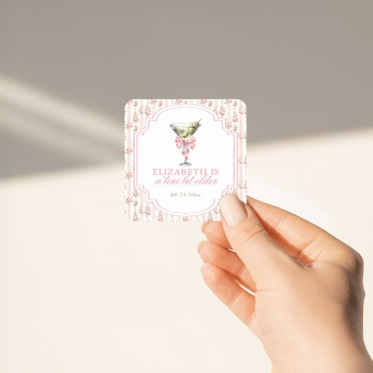 'ティニビット古いマルティニコケット誕生日 スクエアシール