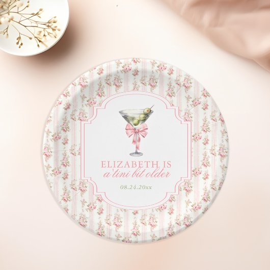 'ティニビット古いマルティニコケット誕生日 ペーパープレート