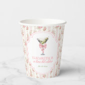 'ティニビット古いマルティニコケット誕生日 紙コップ (裏面)