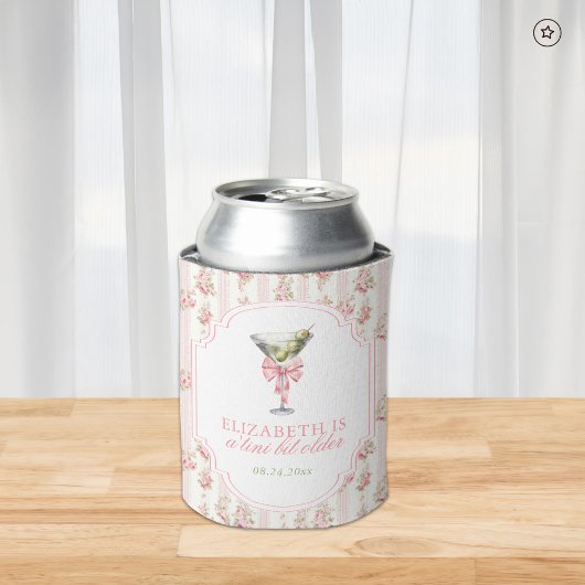 'ティニビット古いマルティニコケット誕生日 缶クーラー