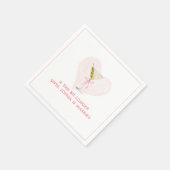 ティニビット長いブライダルシャワーボウトレンディーマルティーニ スタンダードカクテルナプキン (角)