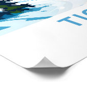 ティニュフランス旅行プリント ポスター (角)