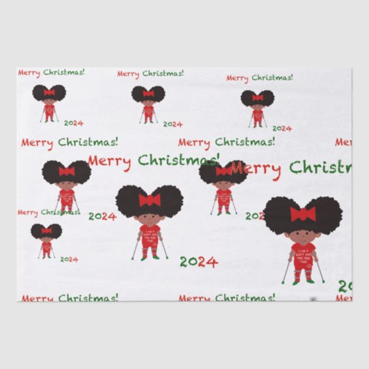 ティニータマラTTクリスマスティッシュ紙 薄葉紙 (正面)