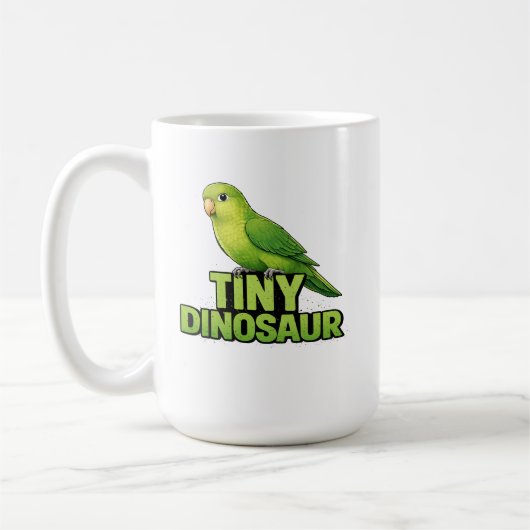 ティニーダイナソーインコ コーヒーマグカップ (左)