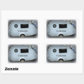 ティニーティアドロップトレーラージプシーキャラバンクラシック 長方形シール (シート)