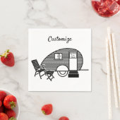 ティニーティアドロップトレーラーThunder_Cove スタンダードカクテルナプキン (インサイチュ)