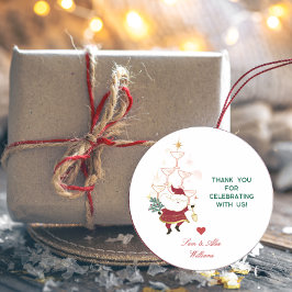 ティニービットメアリーマルティニオフィス　クリスマスサンタ ラウンドシール