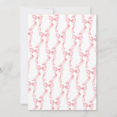 ティニ夫人のブライダルシャワーに近い 招待状 (裏面)