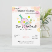 ティニ ピックルボール ボホ マーティニー ブライダル カップルシャワー 招待状 (スタンド正面)