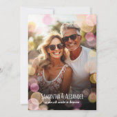 ティニ ピックルボール ボホ マーティニー ブライダル カップルシャワー 招待状 (裏面)