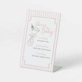 ティニ・ワンが途中にいるバー標識 台座サイン