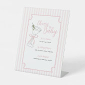 ティニ・ワンが途中にいるバー標識 台座サイン (正面)