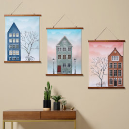 ティネメントハウシズ 吊り下げ型タペストリー