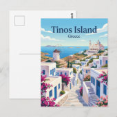 ティノス島 ギリシャ ポストカード (正面/裏面)