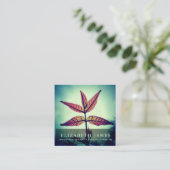 ティバーブルーオレンジスターリーフ自然 スクエア名刺 (スタンド正面)