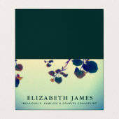 ティバーブルーグリーンハートリーフ 名刺 (外部フラット)