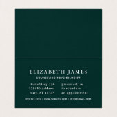 ティバーブルーグリーンハートリーフ 名刺 (内部フラット)