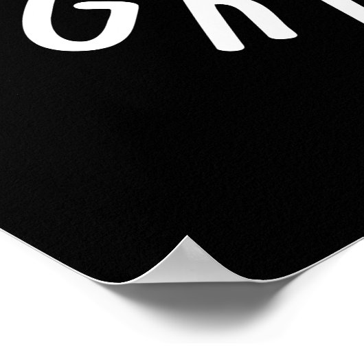 ティビア素晴らしデイおもしろいボーンプンダークBG ポスター (角)