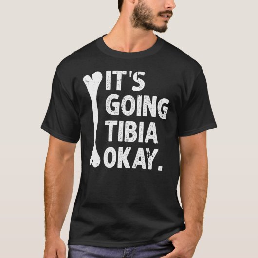 ティビアOk解剖学おもしろい法医学J Tシャツ (正面)