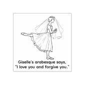 ティビッティーバレエ店 ラバースタンプ (インプリント)