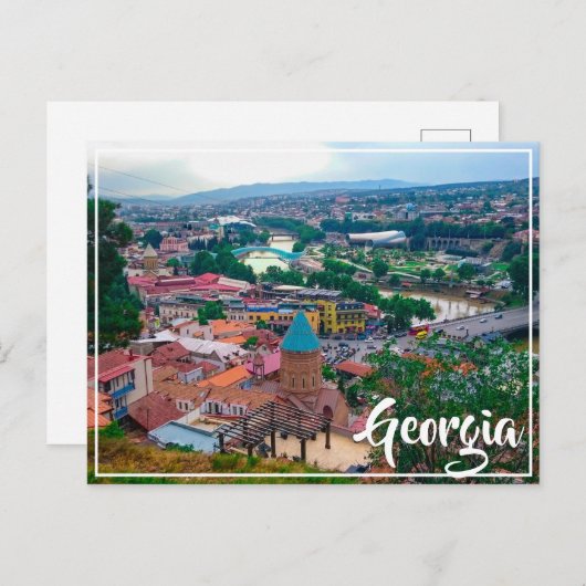 ティビリシ ジョージア 都市景観 ストリート アーキテクチャー ポストカード (正面/裏面)