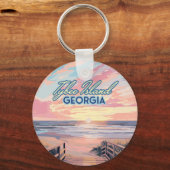 ティビーアイランドジョージアサンライズビーチサバンナ キーホルダー (正面)