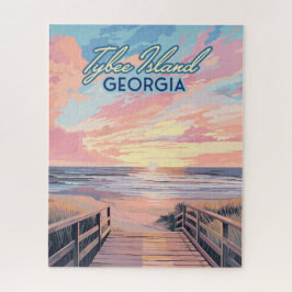 ティビーアイランドジョージアサンライズビーチサバンナ ジグソーパズル