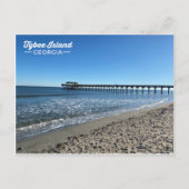 ティビーアイランドジョージアピアビーチ ポストカード (正面)