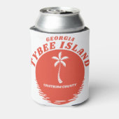 ティビーアイランドチャサムカウンティジョージア 缶クーラー (缶裏面)