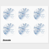 ティビーエレガントアイランドジョージアの地図結婚式の引き出物 ラウンドシール (シート)