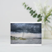 ティビー島ビーチサバンナジョージア海イブ ポストカード (スタンド正面)