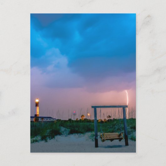 ティビー島ライトハウスサバンナグルジア海 ポストカード (正面)