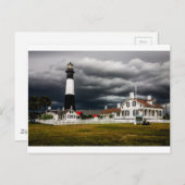 ティビー島ライトハウスサバンナジョージア海 ポストカード (正面/裏面)