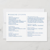 ティビー島結婚海軍の歓迎日程 サンキューカード (裏面)