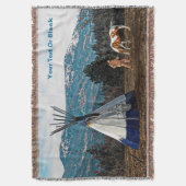 ティピウィンターキャンプ スローブランケット (正面縦)