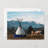 ティピウィンターキャンプ ポストカード (正面/裏面)