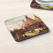 ティピススー戦争評議会ジョージ・カトリン1850年頃 コースター (左側)