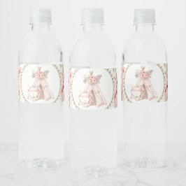 ティピーフォックスベビーシャワーのウォーターボトルラベル ペットボトルラベル