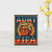 ティファおばさんTシャツ おばさんティファ ユニークで面白いデザイン カード (黄色い花)