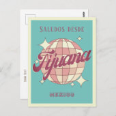ティファナメキシコレトロヴィンテージパーティーはがき ポストカード (正面/裏面)